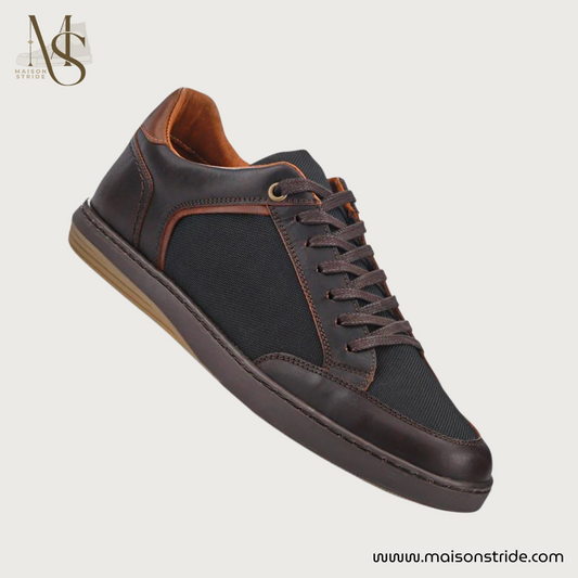 San Diego Leather Trainers - Brown