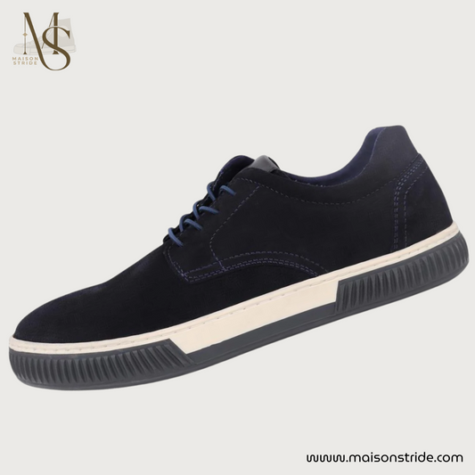 Seaford Suede Trainers - Navy Suede