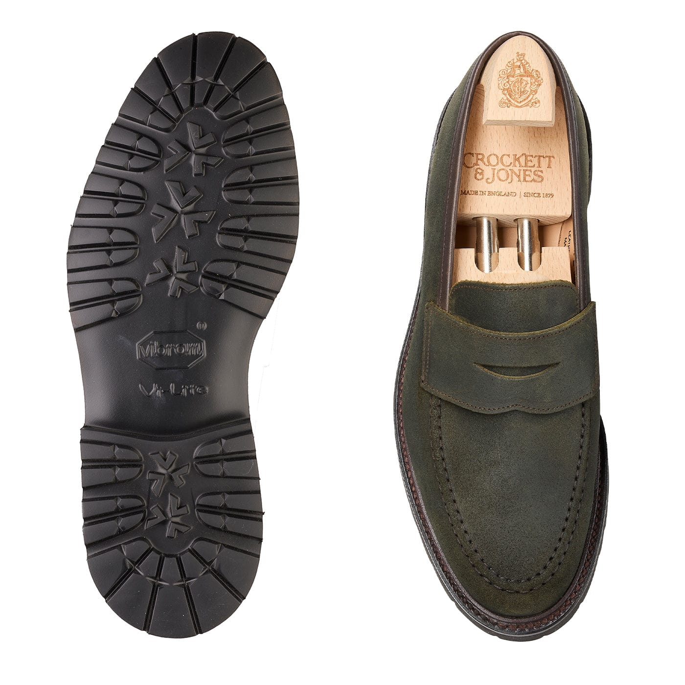 Boston 2 Green Rough-Out Suede