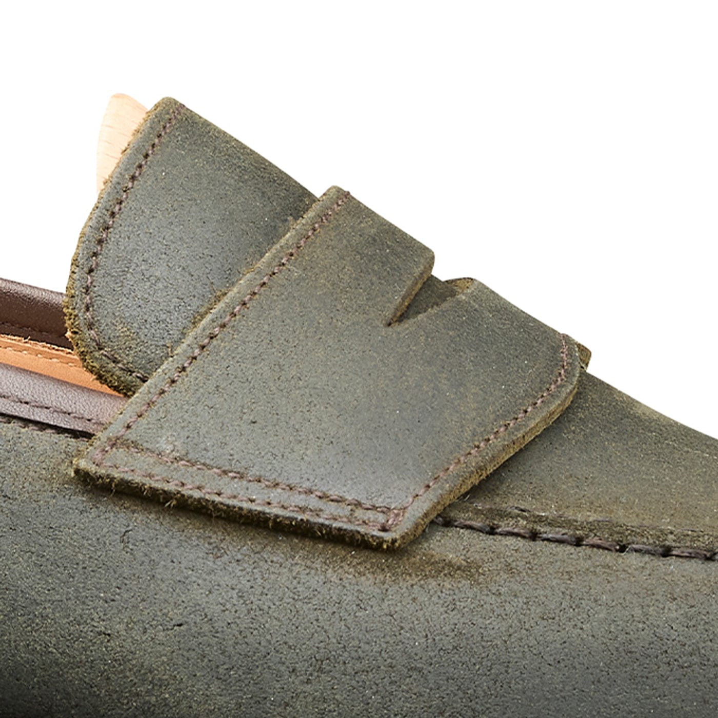 Boston 2 Green Rough-Out Suede