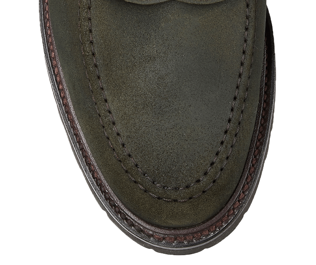 Boston 2 Green Rough-Out Suede
