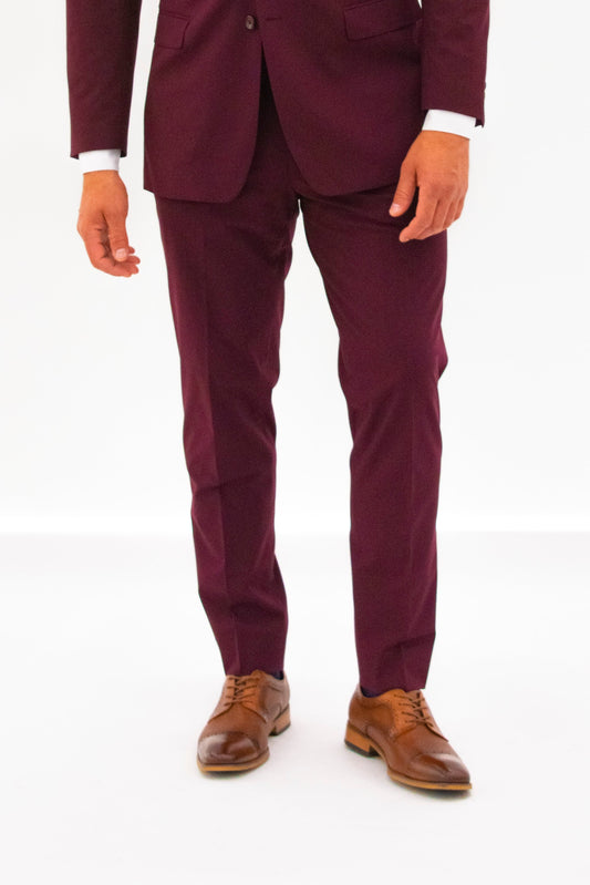 Burgundy Suit Pants