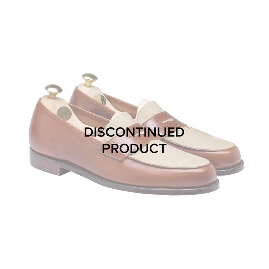 Richmond 2 Tan Burnished Calf & Stone Canvas